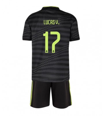 Real Madrid Lucas Vazquez #17 Tredjedraktsett Barn 2022-23 Kortermet (+ Korte bukser)